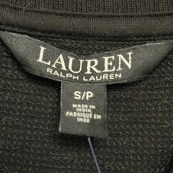 Ralph Lauren Black Sequin Polo Short Sleeve Top (Black Label) size S - Picture 7 of 12